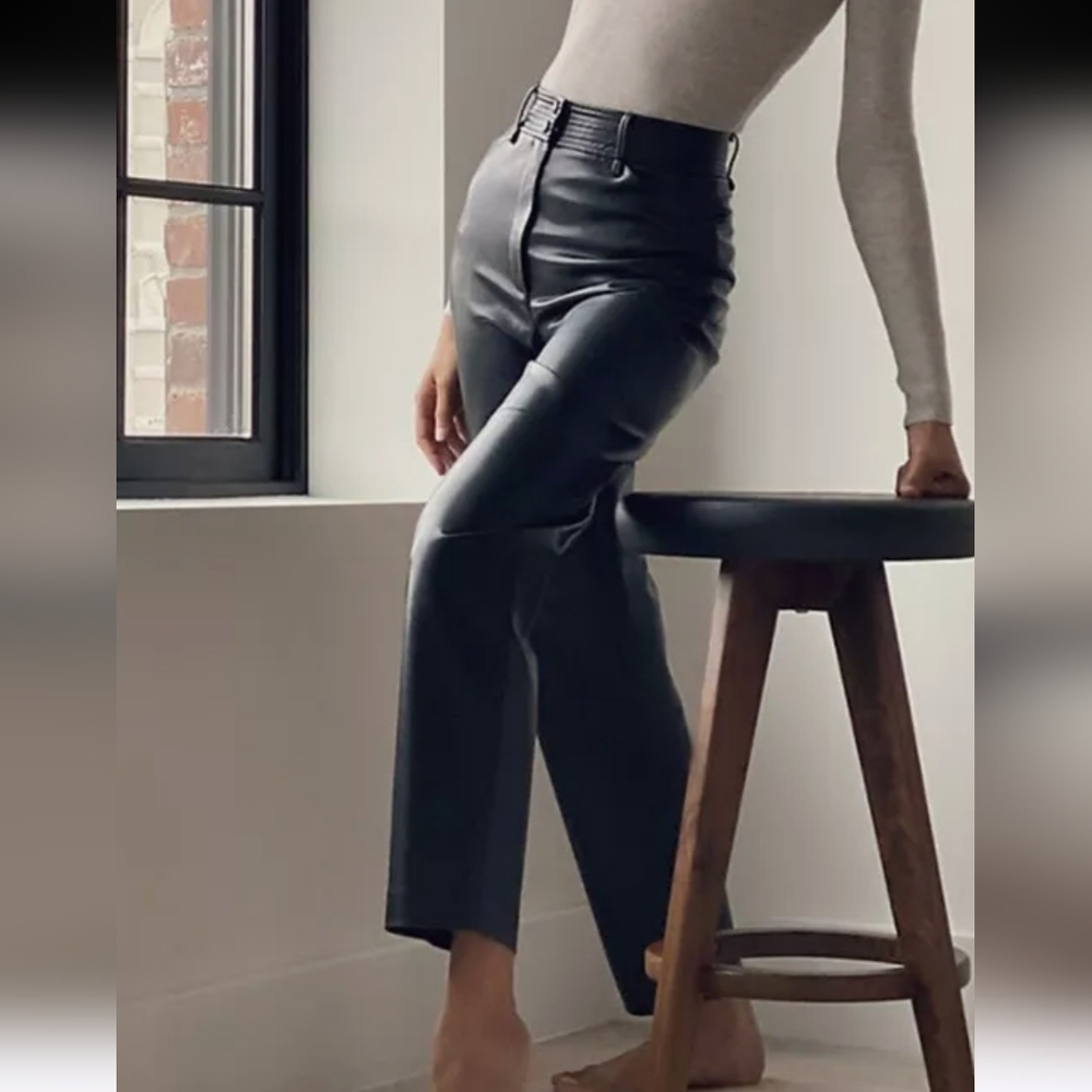 Aritzia Wilfred Funk High Waisted Funk Vegan Leather Pant